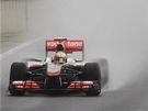 Lewis Hamilton ze stáje McLaren pi kvalifikaci na VC Brazílie formule 1.