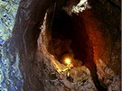 Hlavní propast v Hipmanových jeskyních