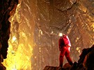 Hlavní propast v Hipmanových jeskyních