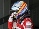UNAVENÝ. panlský pilot Fernando Alonso z Ferrari je po Velké cen Brazílie unavený.