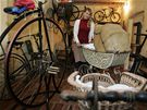 Denisa Poepická s manelem Petrem vlastní sbírku historických koárk, jízdních kol, hraek a dalích staroitností, které shromaují ve svém dom v Lokti.