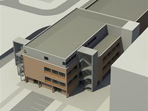 Nov pavilon jihlavsk nemocnice.