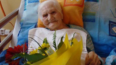 Albta Marková oslavila 4.11.2010 v domov dchodc své 105. narozeniny.