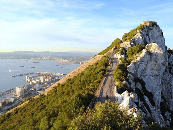 Vrcholová ást Skály v Gibraltaru