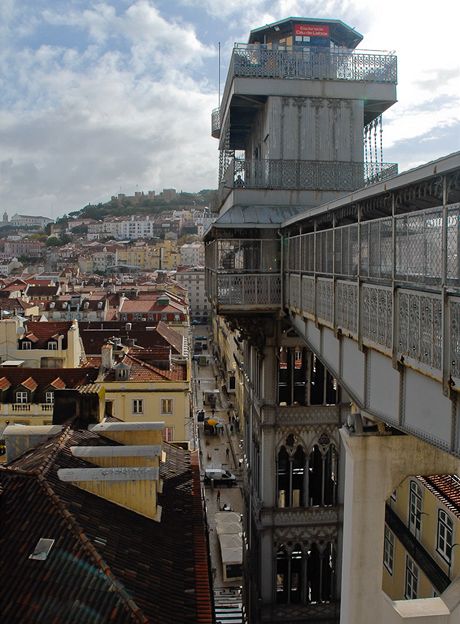 Lisabon. Vtah Elevador de Santa Justa