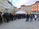 Slavnostn otevrn Svatomartinskho vna na brnnskm nmst Svobody 11....