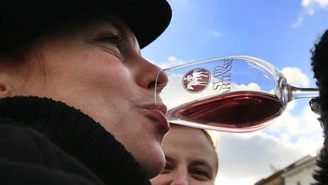 Slavnostní otevírání Svatomartinského vína na brněnském náměstí Svobody 11....