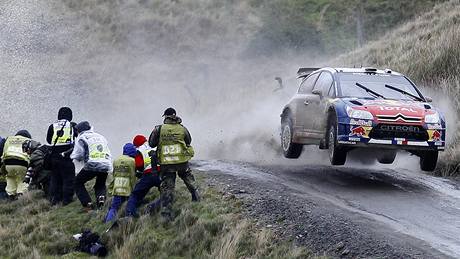 Sébastien Loeb p�i Britské rallye