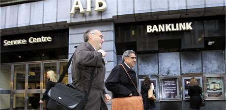 Allied Irish Banks (AIB) v irském Dublinu. Ilustraní foto