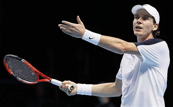 Tomá Berdych v duelu s Nadalem na Turnaji mistr v Londýn