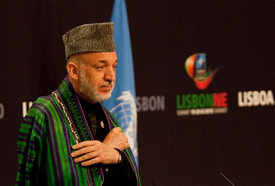 Afghánský prezident Hamíd Karzáí.