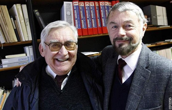Jaroslav Peterka (vpravo) a Ludk Hradecký se setkali po padesáti letech