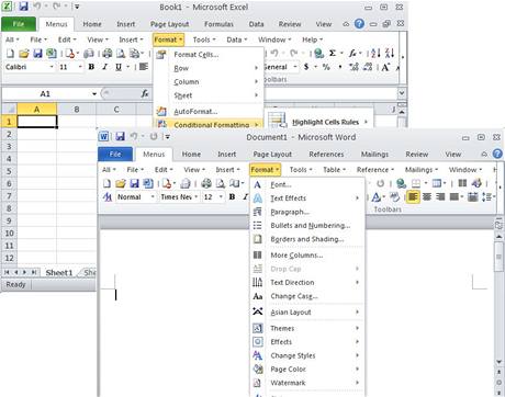 Classic Menu for Office 2010