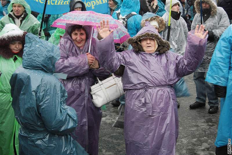 Protesty v kyjevských ulicích zamené pvodn proti daové reform ji nabraly politický rozmr.