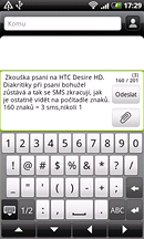 Displej HTC Desire HD (komunikace)