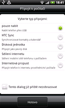 Displej HTC Desire HD (konektivita)