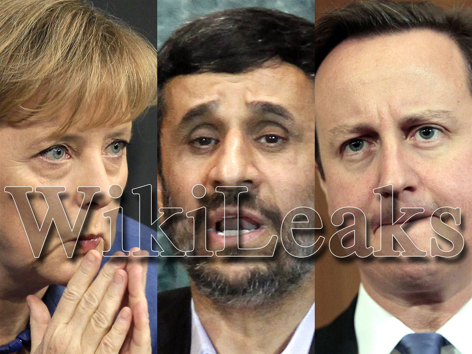 Angela Merkelová, Mahmúd Ahmadíne�ád a David Cameron