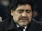 LEGENDA. Zápas Fulham - Manchester City sledoval i Diego Maradona (vpravo).