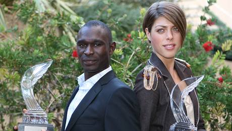 Chorvatská vý�ka�ka Blanka Vla�i�ová a ke�ský p�lka� David Rudisha