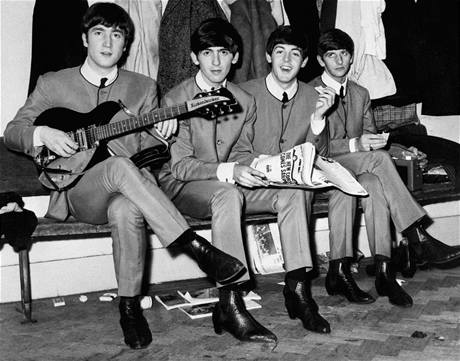Beatles (John Lennon prvn zleva)