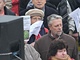 Frantiek Bublan na demonstraci odbor v Praze (8. 12. 2010).