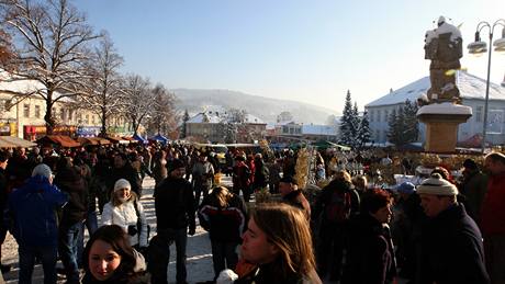 Tradiní jarmek ve Valaských Kloboukách. (4. prosince 2010)