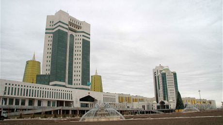 Mrakodrapy v centru kazaské Astany