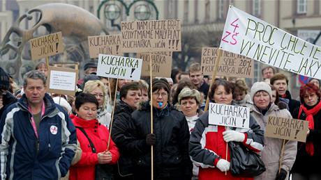 Demonstrace odborá v Hradci Králové (8. prosince 2010)