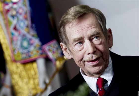 Vclav Havel pi rozhovoru pro MF DNES.