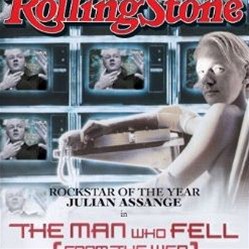 Julian Assange z Wikileaks na oblce magaznu Rolling Stone