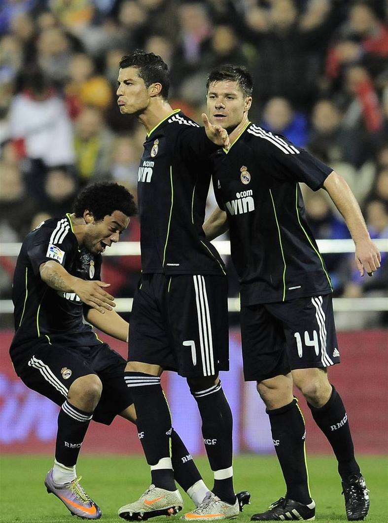 ZASE SKÓROVAL. Cristiano Ronaldo z Realu Madrid (7) potvrdil skvlou steleckou bilanci.