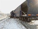 Nehoda dvou kamion a osobního vozidla na rychlostní silnici R35 z Olomouce do Lipníka nad Bevou. (15. prosince 2010)