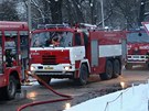 Pi poáru trnice ve Zlín zasahovalo deset cisteren hasi a profesionálm pomáhali i dobrovolné sbory.