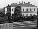 Pohled na havlíkobrodské nádraí (tehdy jet v Nmeckém Brod) z roku 1905...