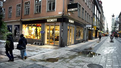 Nákupní zóna v centru Stockholmu, kde se vyhodil do povtí sebevraedný atentátník (13. prosince 2010)