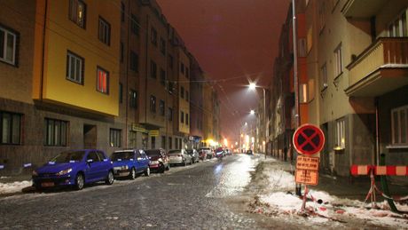 Nové LED lampy ve Sladkovského ulici v Pardubicích