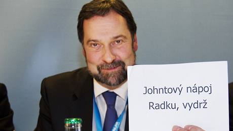 Ministr vnitra a p�edseda VV Radek John na ideové konferenci strany.