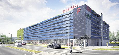 Studie parkovacího domu Rychtářka, který bude v roce 2011 otevřen v Plzni