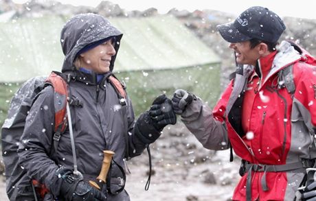 Martina Navrátilová pi výstupu na Kilimandáro