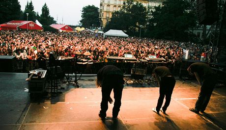 Jedním z nejúspnjích vystoupení loského roníku United Islands byl koncert skupiny Midi lidi na Kamp