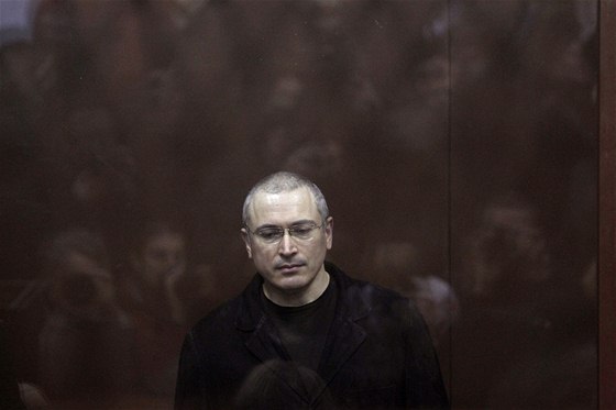 Michail Chodorkovskij v moskevské soudní síni (27. prosince 2010)