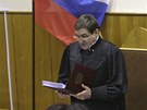 Soudce Viktor Danilikin te verdikt o vin Michaila Chodorkovského a Platona Lebedva (27. prosince 2010)