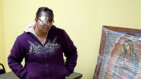 Erika Gandaraová na policejní stanici v Guadalupe (18. listopadu 2010)