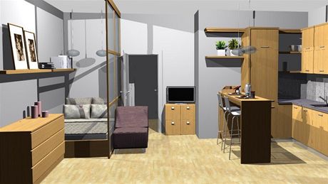 Úkolem bylo zrealizovat jednoduchý a útulný interiér, který bude barevn� nad�asový a komfortní