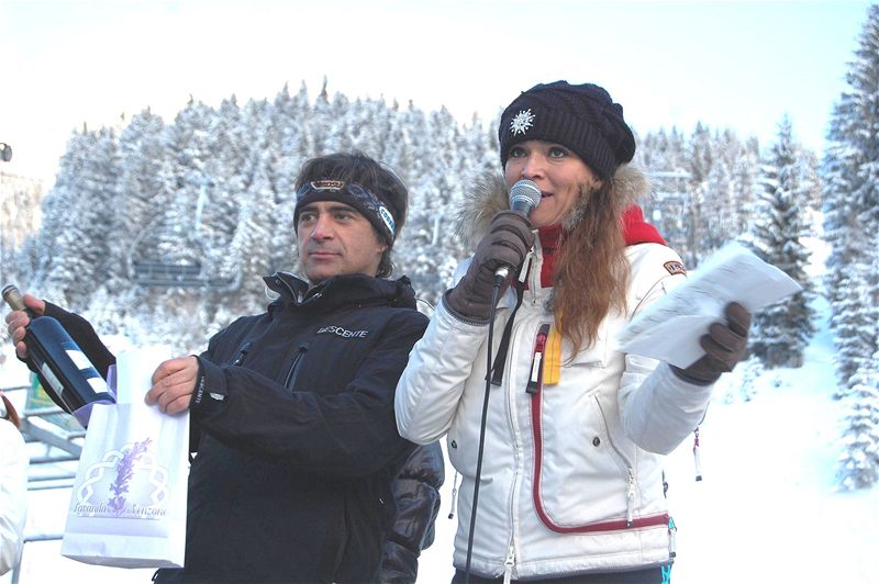 Mahulena Boanová pi otevírání lyaské sezony v zimním stedisku Nassfeld v Rakousku 