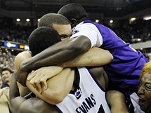 Tyreke Evans ze Sacramenta Kings slav vhru nad Memphisem Grizzlies.