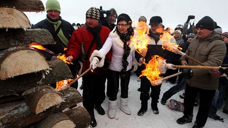 Sraz ech a Slovák na Velké Javoin na Silvestra 2010.