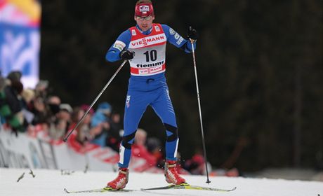 Luká Bauer na trati závreného dílu Tour de Ski 2011