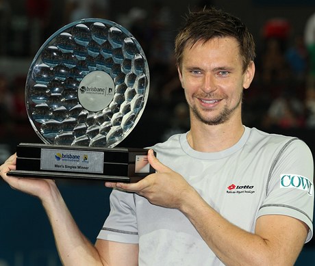 SLVA VTZM. Robin Sderling se raduje z triumfu v Brisbane.