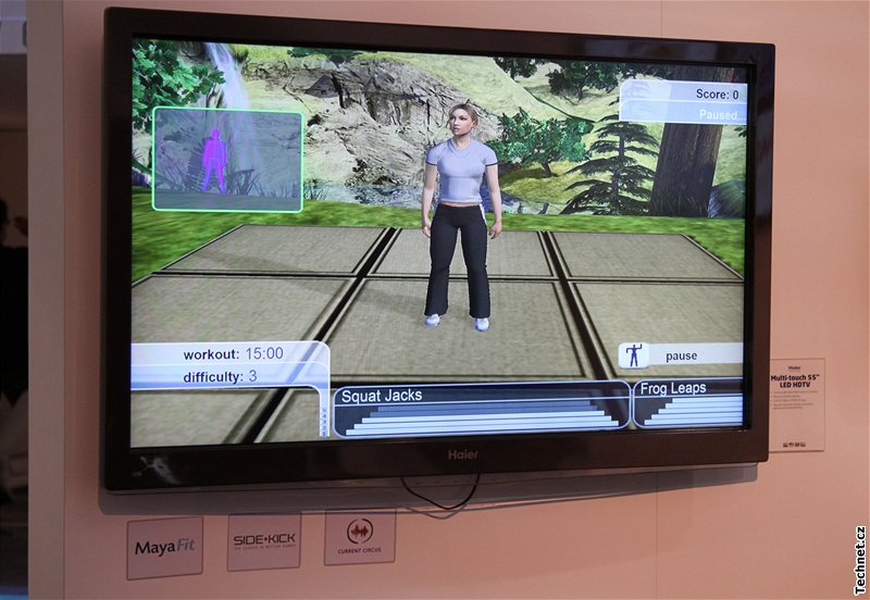 CES 2011 - PrimeSense - vypustil vlastní Kinect. Haier dodal multidotykový displej/televizi. 